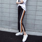 Wide-leg Pants Girls Sports Leisure Loose Nine-point High-waist Students All-match Straight-leg Pants