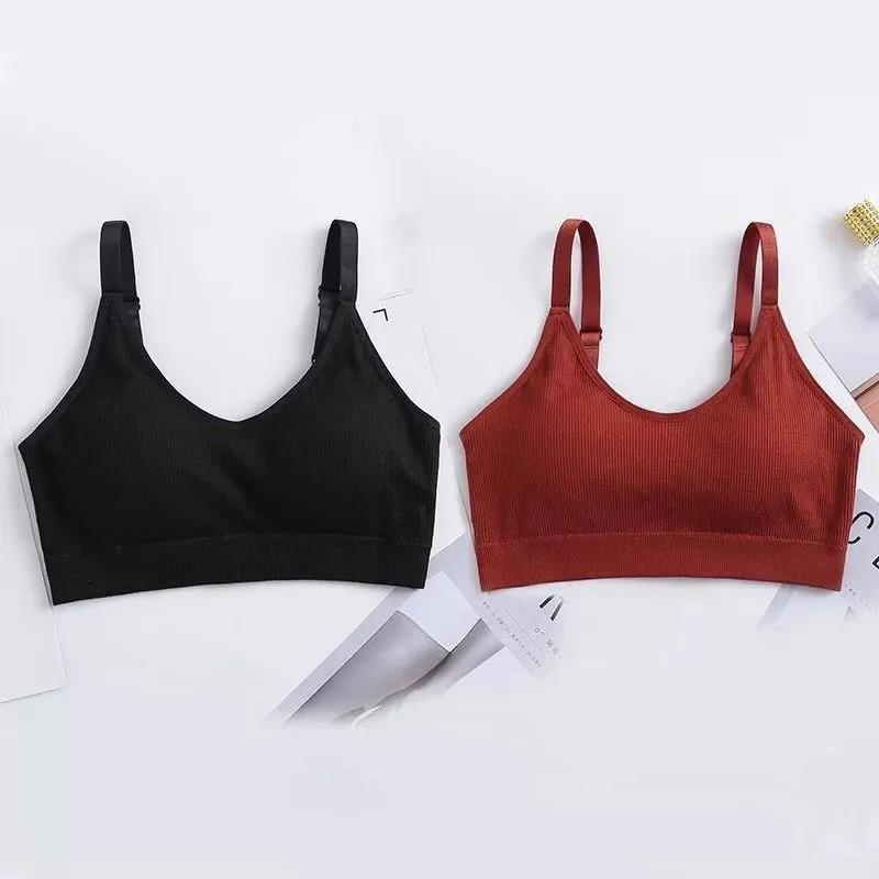 Two-piece Sports Beauty Back Tube Top No Steel Ring Camisole Gathered Anti-shrinking Wrap Chest Can Be Worn Outside Women's Underwear Bra