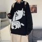 French Lovers Winter New Lazy Wind Loose Sweater Men and Women Students Thick Sweater Sweater