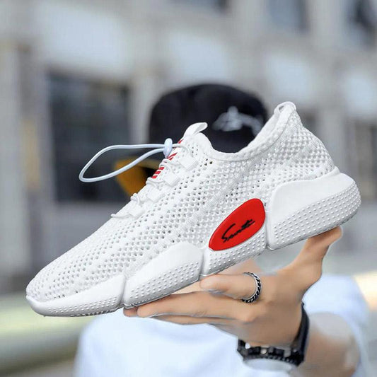 Men's Spring and Autumn All-match Running Shoes Sneakers Non-slip Breathable Thin Mesh Shoes