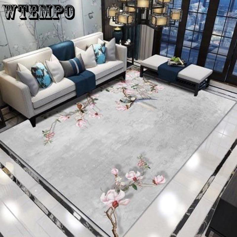 3D Household Yoga Rug Mat Retro Chinese Style Carpets Living Room Bedroom Study Bedside Carpet Decor