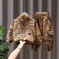Children's Clothing Girls Suit 2021 Small and Medium-sized Children's Baby Girl Sports and Leisure Two-piece Suit