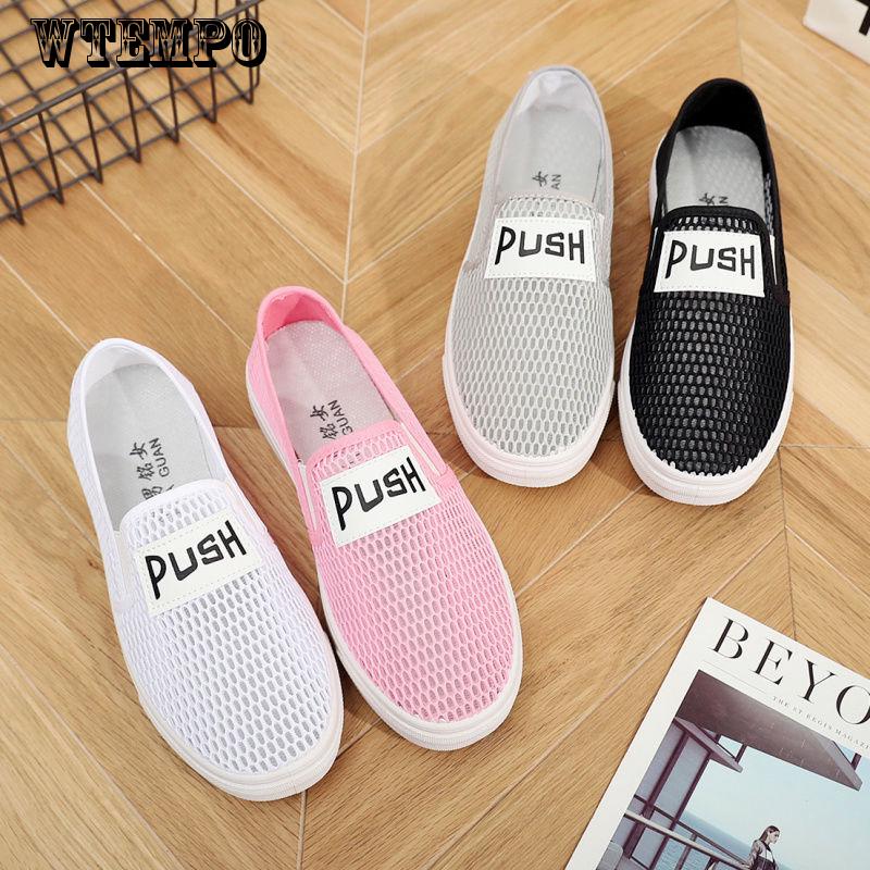 Summer Breathable Mesh Shoes Shoes Women's Shoes Students  Flat Casual Shoes