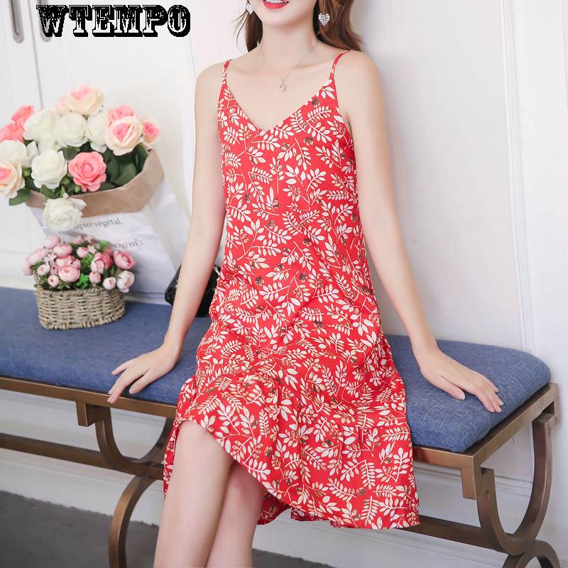 Fashion floral dress skirt female summer long section ruffled bottom strap dress chiffon