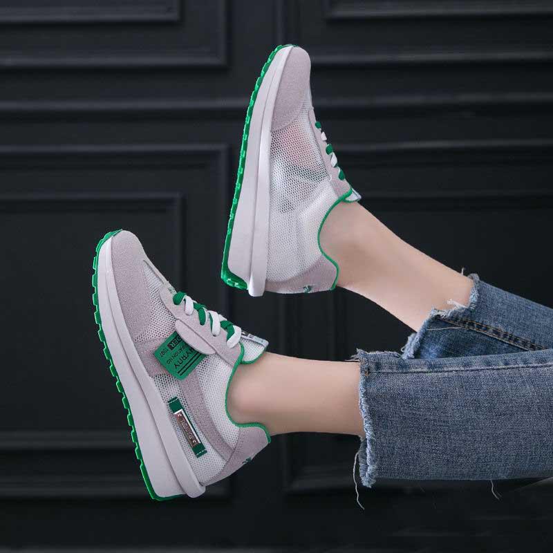 Plus Size 35-40 Summer Ins Women Mesh Animal Sneakers Students Breathable Running Basketball Shoes Shockproof Non-slip Shoes
