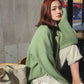 7 Colors Women Warm Solid Purple O-Neck Loose Sweater Blouse Simple Color Cute Sweaters