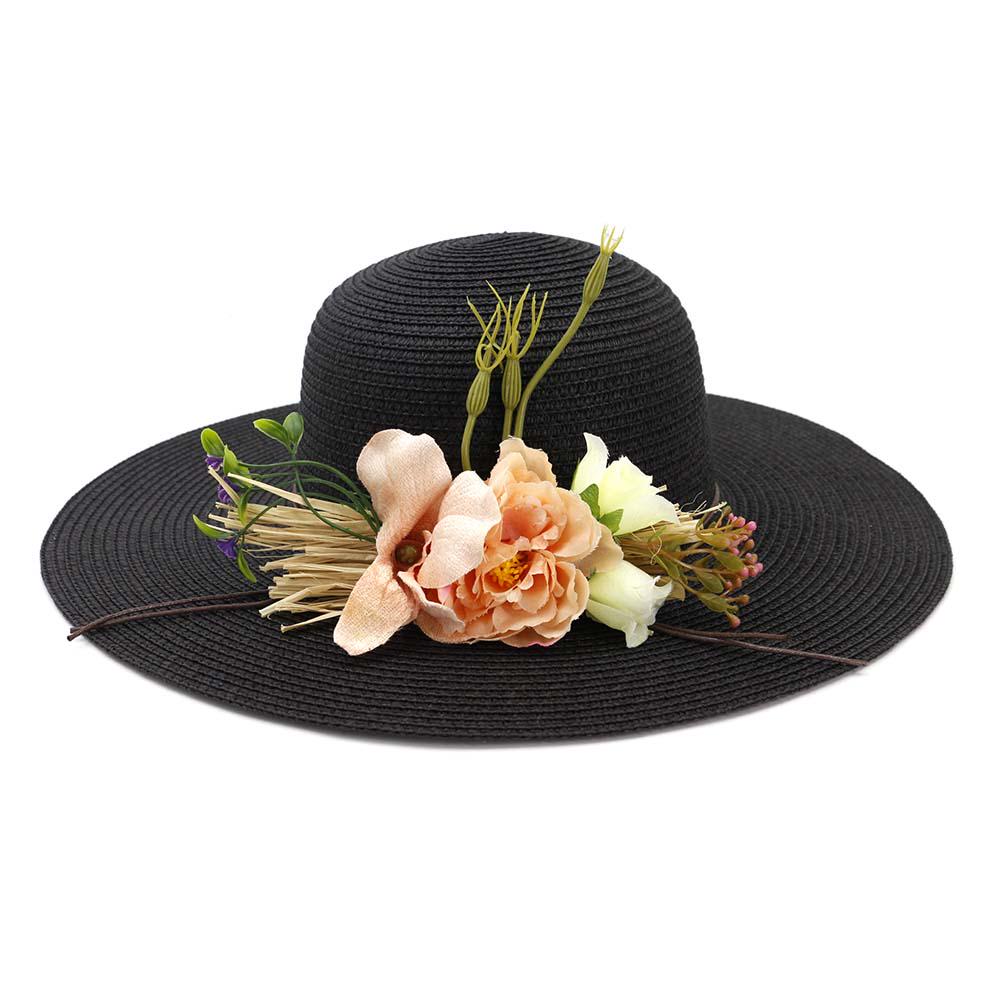 Straw Hat Fashionable Summer Straw Soft Sun Hat Beach Big Hat