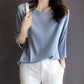 Ascetic Goddess Temperament Silky Nude Stretch Satin Double Sided Smooth Fabric Women's Commuter Top