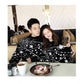 Couple Sweater Winter Cute Star Print O-neck Loose Knitwear Retro Unisex Pulover Sweater