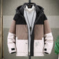 Thick Warm Men's Down Jacket Hooded Parka Winter Jacket Casual Patchwork Down Jacket Fashion Down Jacket