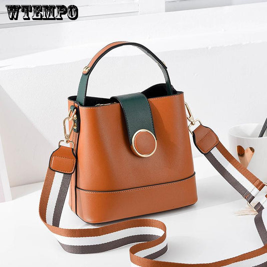 Handbags Women's Bags Casual Temperament Trend Wild Wide Shoulder Strap Messenger Bag