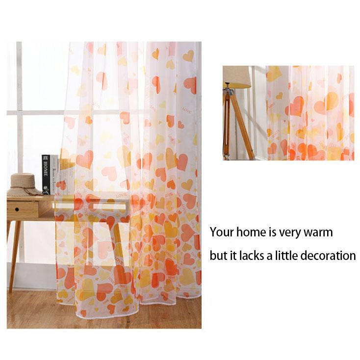 Nordic Style Semi-blackout Curtains Small Fresh Living Room Bedroom Balcony Finished Window Screens Bay Window Translucent Screens