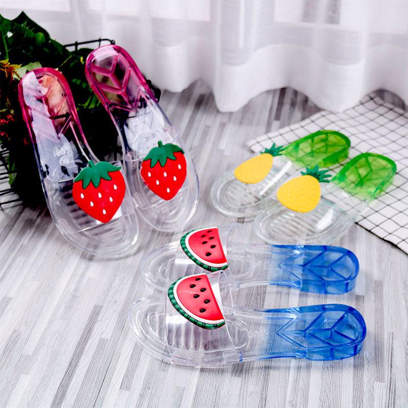 Fashion Fruit Slippers Crystal Shoes Non-slip Lightweight Indoor and Outdoor Slippers