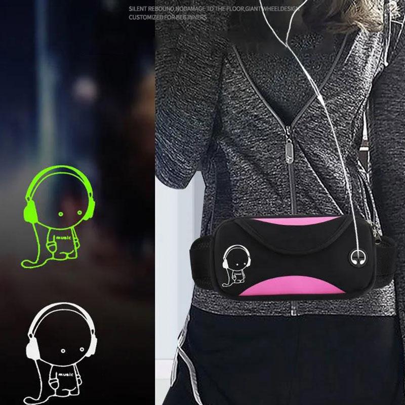Sports Waist Bag Men and Women Running Mobile Phone Bag Ultra-thin Invisible Waterproof Outdoor Multi-function Belt Fashion Waist Bag