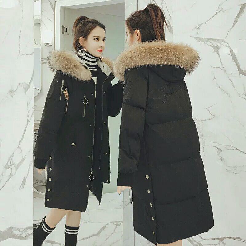 Mom Wears Middle-aged and Elderly Medium and Long Loose Cotton-padded Jackets