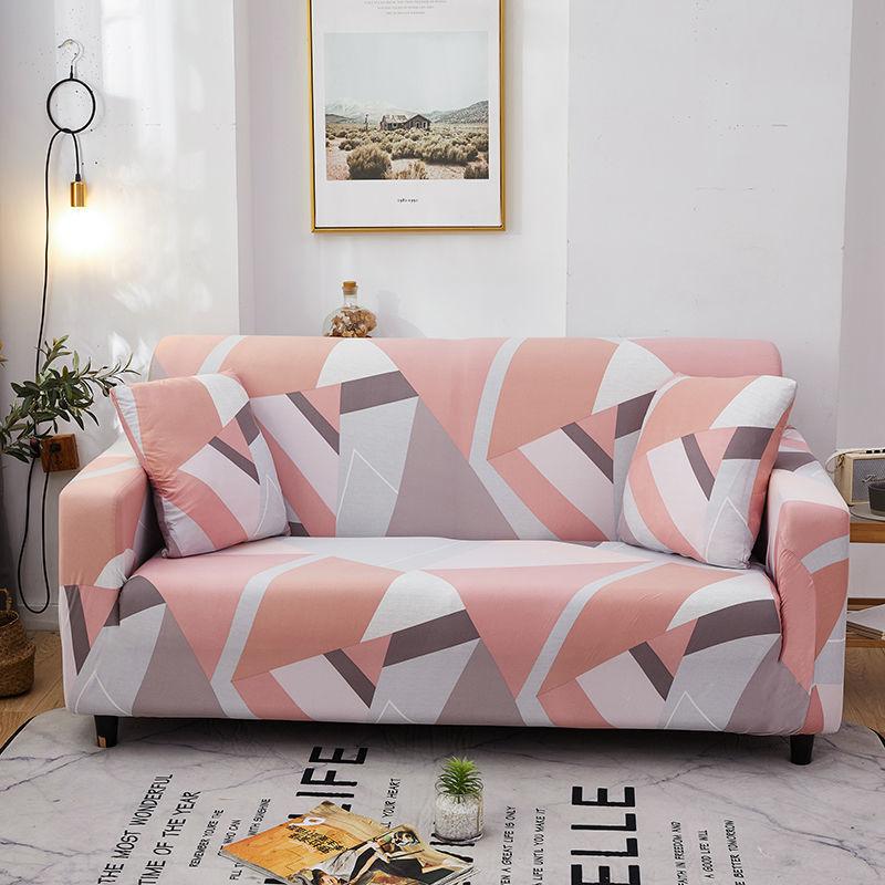 1/2/3/4 Seat Nordic Style Waterproof and Dustproof Sofa Cover Knitted Stretch Full Sofa Cover