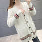 Spring and Autumn Knitted Cardigan Sweater Mid-length Casual Top Loose Outer Wear Women's Jacket
