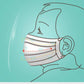Baby masks disposable breathable dustproof protective mask thickened three layers of melt-blown