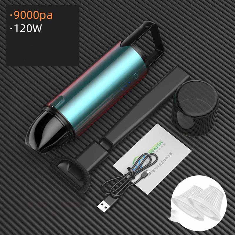 Car Vacuum Cleaner Wireless Vacuum Cleaner Car Charger High-power Powerful Car Dual-use Mini Handheld 120W 9000pa Super Suction