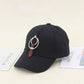 Personality Black Spell White Hat Ms. Korean Version Of The Wild Graffiti Cap Summer