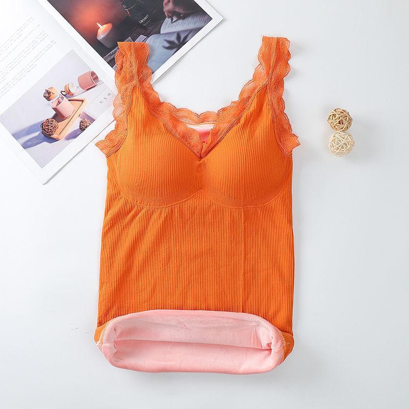 Thermal Underwear Women Plus Velvet Thickening Winter Outer Wear Sexy All-match High-end Vest Women All-in-one Slim Bottoming Shirt