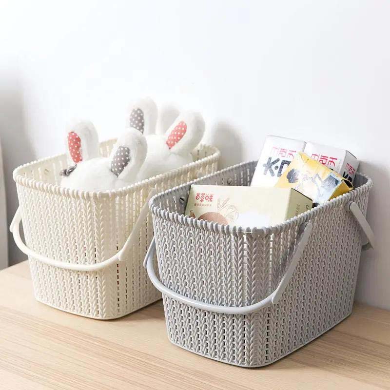 Bathroom Toiletries Storage Basket Clothes Plastic Storage Box