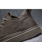 Men's Shoes Spring and Summer Sports and Leisure Shoes British Casual Black Leather Shoes Trend All-match Men's Comfortable Sneakers