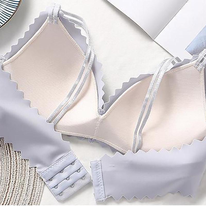 Thin Ice Silk Sexy Skin-Friendly Gathering No Steel Rings Receiving Secondary Breast Ladies Underwear Bra
