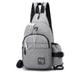 Trendy Casual Backpack Wear-resistant Waterproof Messenger Bag Chest Bag Fashion Men and Women Couple Bag