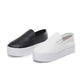 Women's Leather Thick-soled White Shoes Casual Shoes Spring and Summer All-match One-step Lazy Single Shoes Platform Female Student Shoes