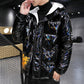 90% White Duck Down Winter Men's Down Jacket Fashion Casual Ins Hooded Jacket Korean Version of The Trend of Thick Warm Down Jacket