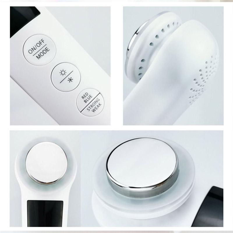 Rechargeable Vibration Hot-Cold Beauty Instrument Facial Massager Essence Import Cleansing Beauty Instrument Skin Rejuvenation