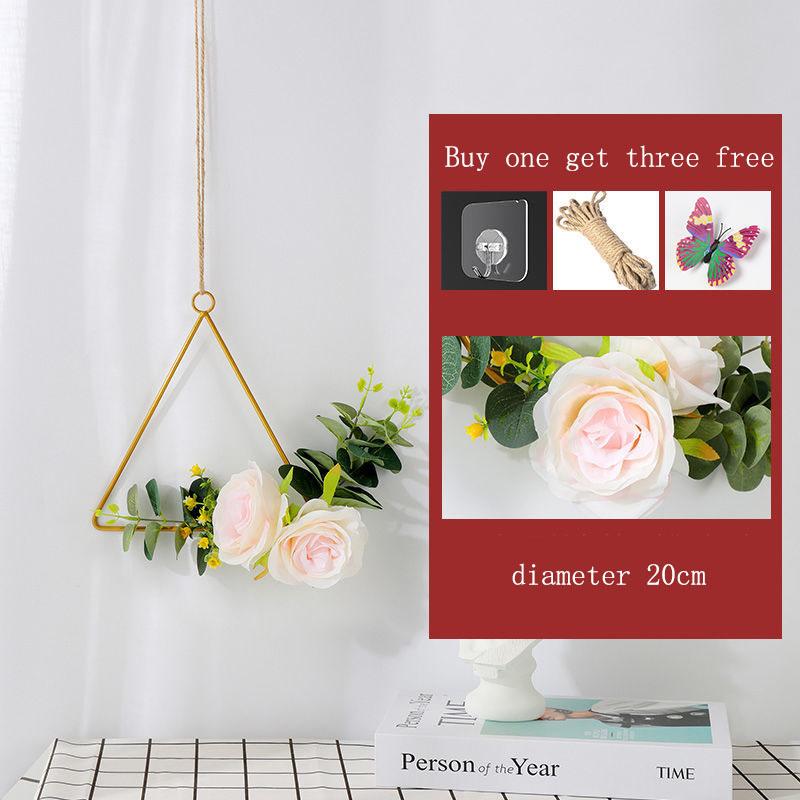 Wall Decoration Creative Dining Room Nordic Dormitory Bedroom Room Layout Hanging Decoration Living Room Wall Wall Wrought Iron Pendant