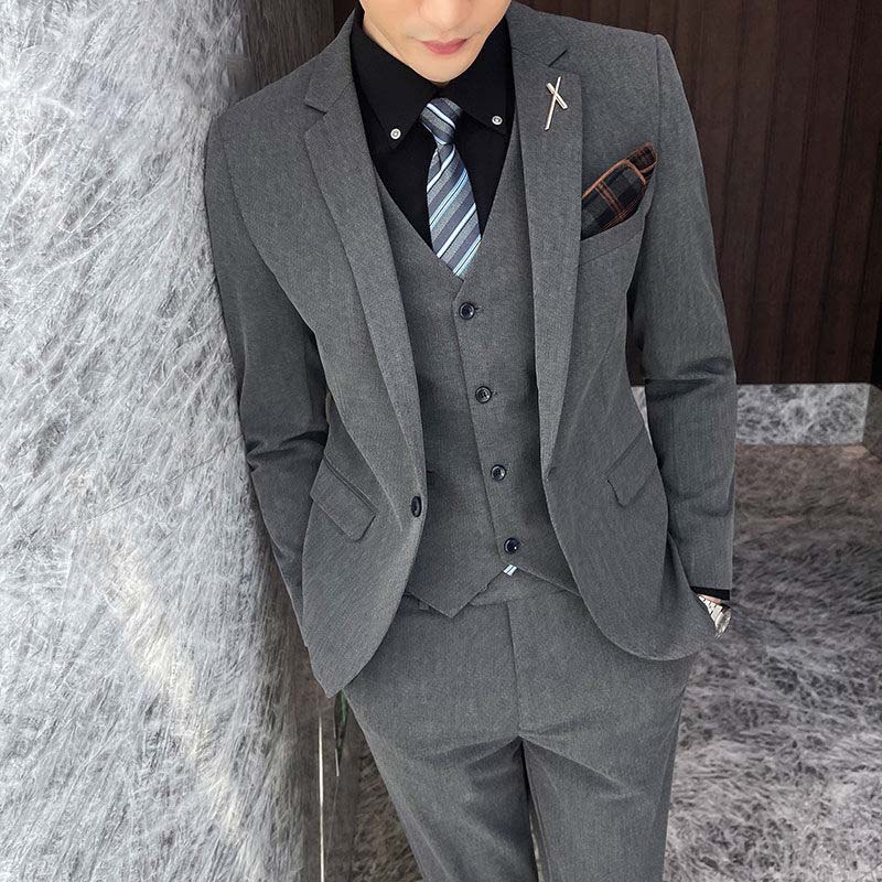Suit Jacket Suit Trousers Two-piece Men's Suit Professional Fit Banquet Dress