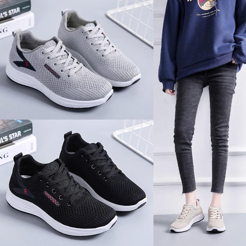 Spring Autumn Fashion Casual Sports Women's Shoes Korean Version All-match Breathable Mesh Sports Shoes Thin Single Shoes