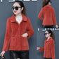 Winter Plus Size Gold Mink Velvet Short Jacket Thick Slimming Elegant Noble Fashion Trendy Women's Top