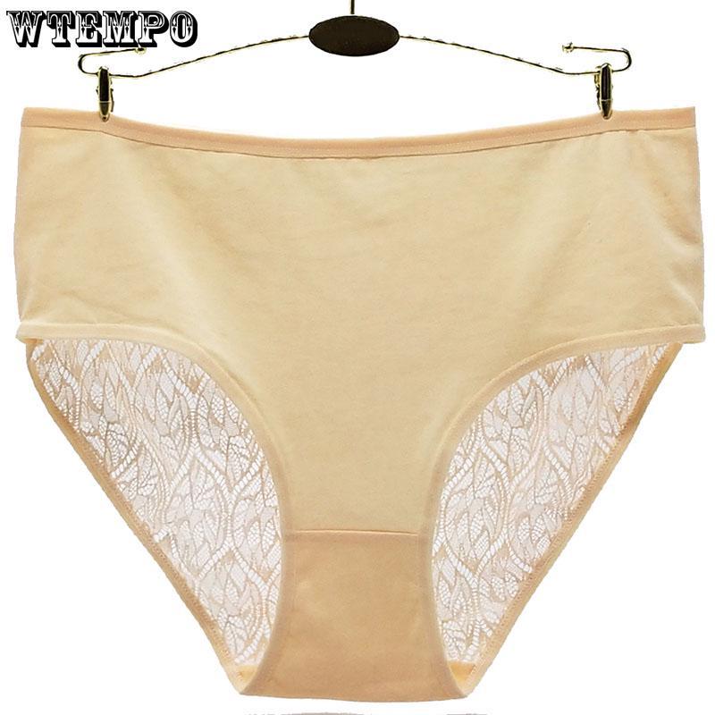6 Pcs/Lot Transparent Hollow Short Ladies Low Waist Underwear Sexy Lace Seamless Briefs Thong