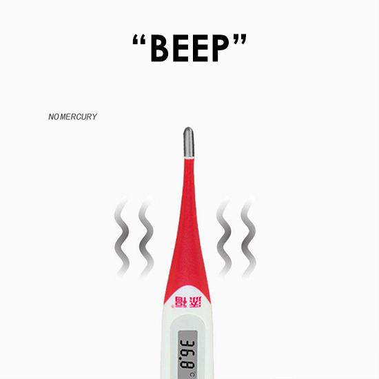 LCD Digital Electronic Oral Thermometer Portable Home Adult Baby Soft Head Temperature Measure Tool