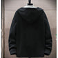 Spring Men's Jacket Polar Fleece Double Sided Fleece Lightweight Warm Jacket Hooded Sweater Loose Outdoor Casual Jacket