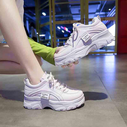 BrandPlus Size 35-40 Summer Women Mesh Sneakers Girls Breathable Deodorant Running Basketball Shoes Shockproof Non-slip Ins Shoes