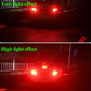 12V 100W LED Car Rear Tail Light Fog Light 1156/1157/T20 Natural/ Strobe Light Red/white 33 Light Beads