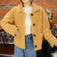 Women's Granular Fur Imitation Coat Thickened Small Grain Fur Integrated Loose Short Winter Coat