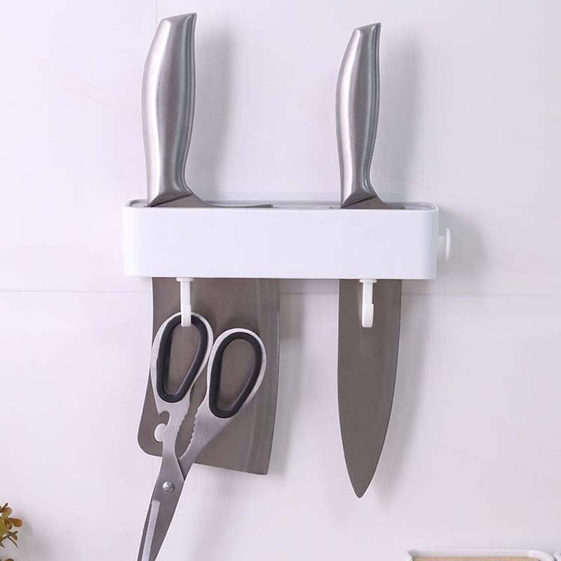 Wall-mounted Fruit Knife Storage Rack Multi-function Rack Kitchen Supplies Tool Storage Rack