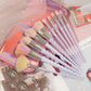 10Pc Makeup Brush Set Professional Make Up Brushes Eye Shadow Powder Eyeliner Brush Set Cosmetic Bag