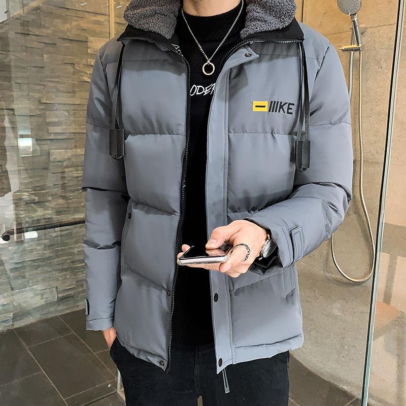 Winter Plus Size Down Jacket Men's Short Thick Youth Jacket Korean Version of The Trend of White Duck Down Jacket Hooded Warm Jacket