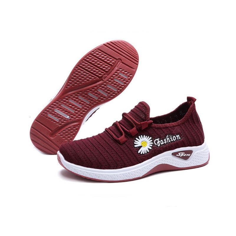 Spring Summer Single Shoes Non-slip Lightweight Soft-soled Cloth Shoes Women's Sports Casual Shoes Middle-aged