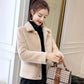 Non-shedding Casual Jacket Autumn and Winter Lapel Long-sleeved Sweater Thick Short Knitted Cardigan