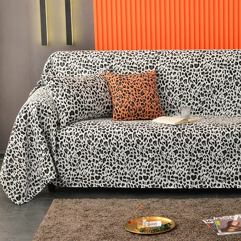 Houndstooth Style Light Luxury Sofa Towel Universal Cover Fabric Nordic Modern Fabric Sofa Cushion Non-slip Anti-scratch