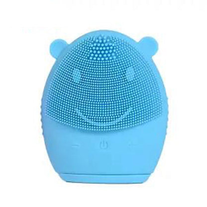 Facial Cleansing Device Cleaner Rechargeable Wash Brush Silicone Electric Remove Blackhead Ladies