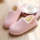 Women's Warm and Comfortable Flat Cotton Shoes In Winter Waterproof and Velvet Padded Non-slip Shoes